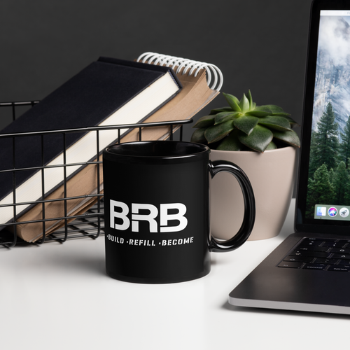 Build- Refill-Become - Black Glossy Mug