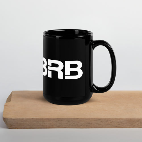 BRB - Black Glossy Mug