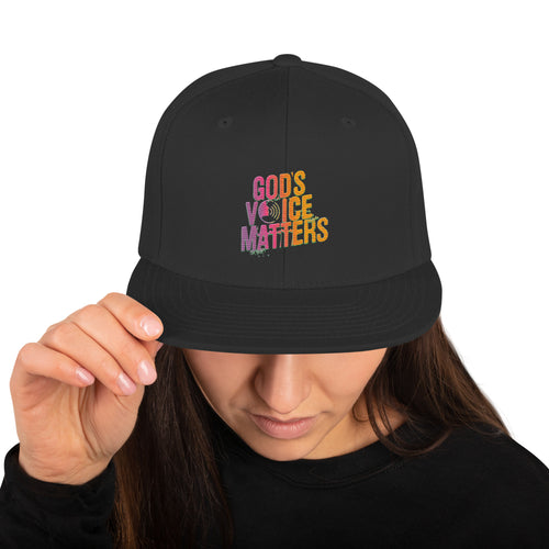 GOD's Voice Matters-Snapback Hat