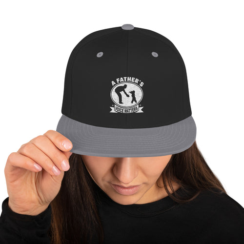 A Fathers Voice Matters-Snapback Hat