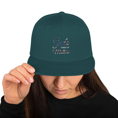 GOD's Voice Matters-Snapback Hat