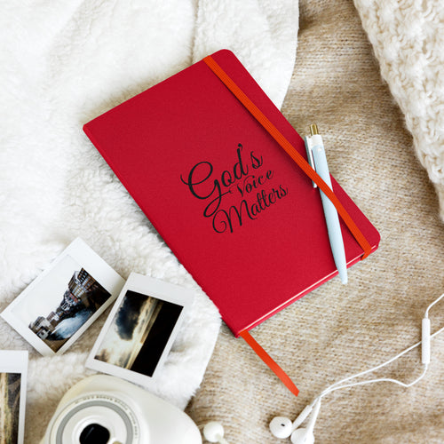 God's Voice Matters - Hardcover bound notebook