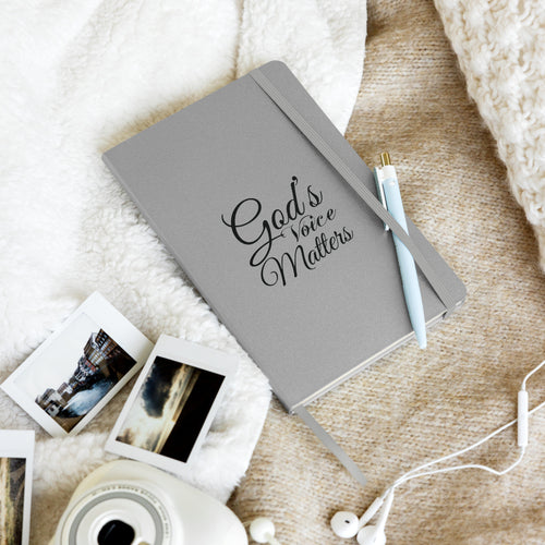 God's Voice Matters - Hardcover bound notebook