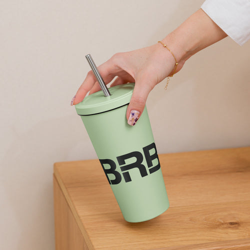 BRB - Insulated tumbler with a straw