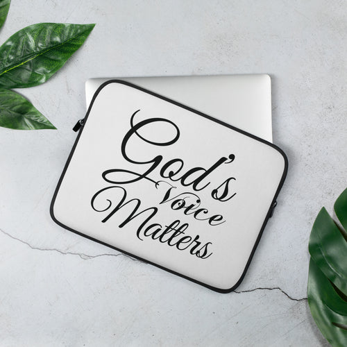 God's Voice Matters - Laptop Sleeve