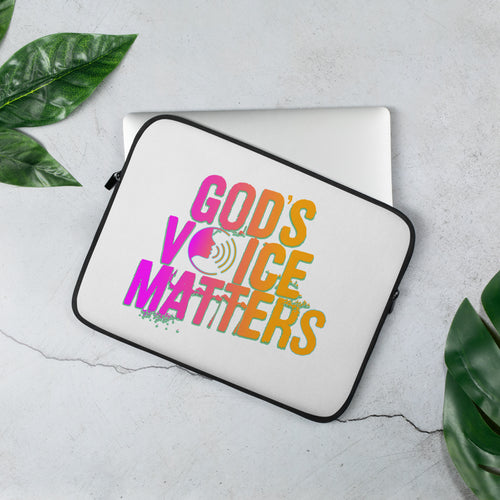 God's Voice Matters - Laptop Sleeve