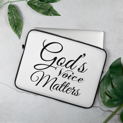 God's Voice Matters - Laptop Sleeve