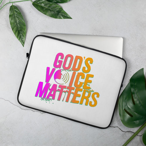 God's Voice Matters - Laptop Sleeve