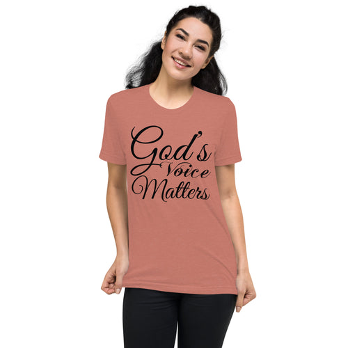 God's Voice Matters - Short sleeve t-shirt